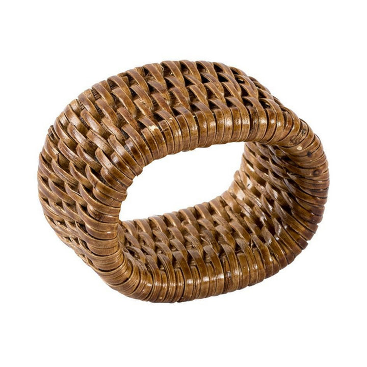 Rattan Napkin Ring - Dark