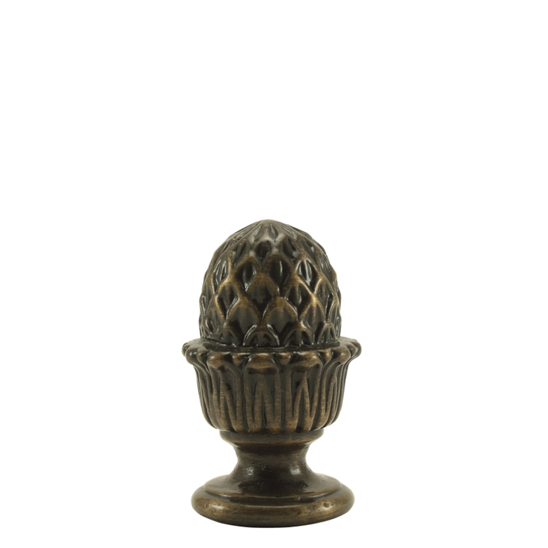 ANTIQUE ACORN FINIAL - TRADITIONAL BRASS
