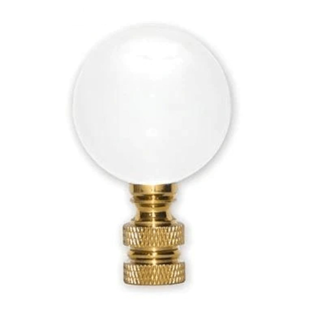 35mm Clear Crystal Ball Finial - 2¼" h