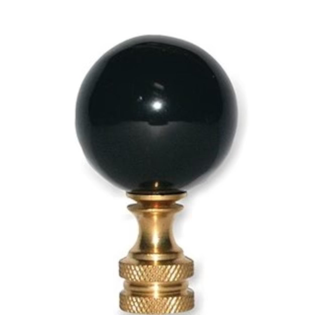 25mm Genuine Black Obsidian Ball Finial