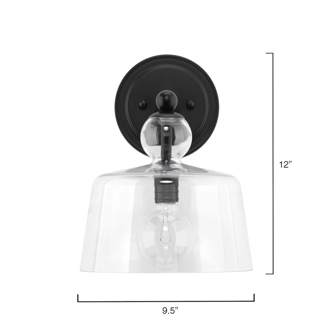 Hudson Wall Sconce Black