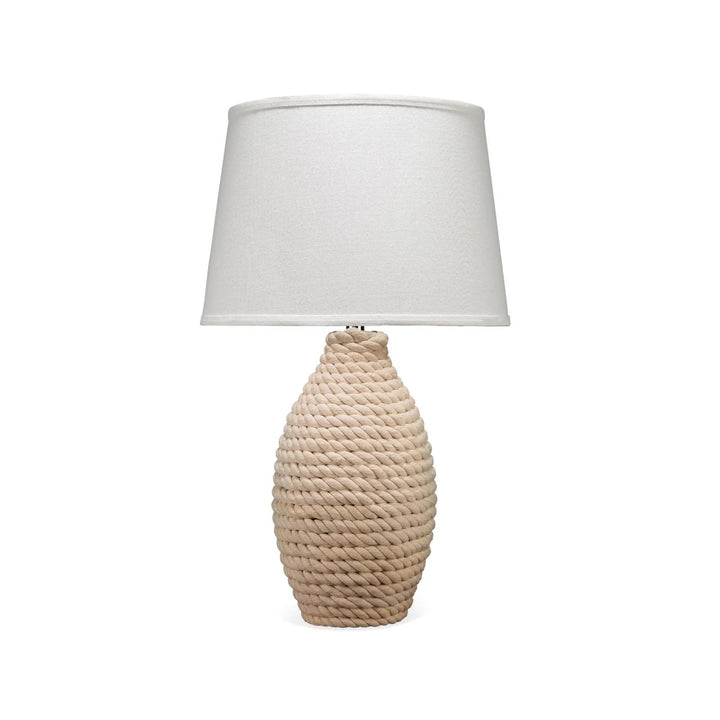 WHITE ROPE TABLE LAMP