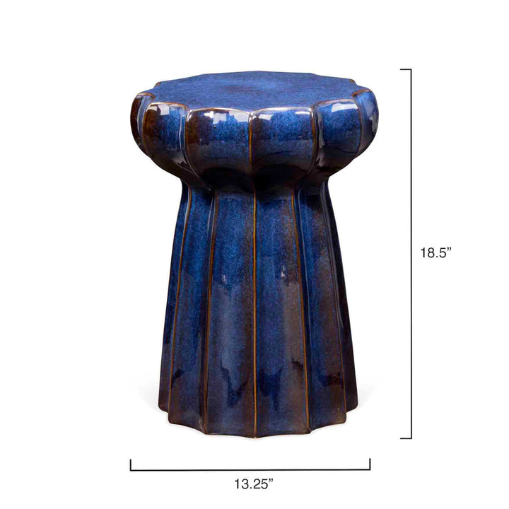 Oyster Side Table - Blue