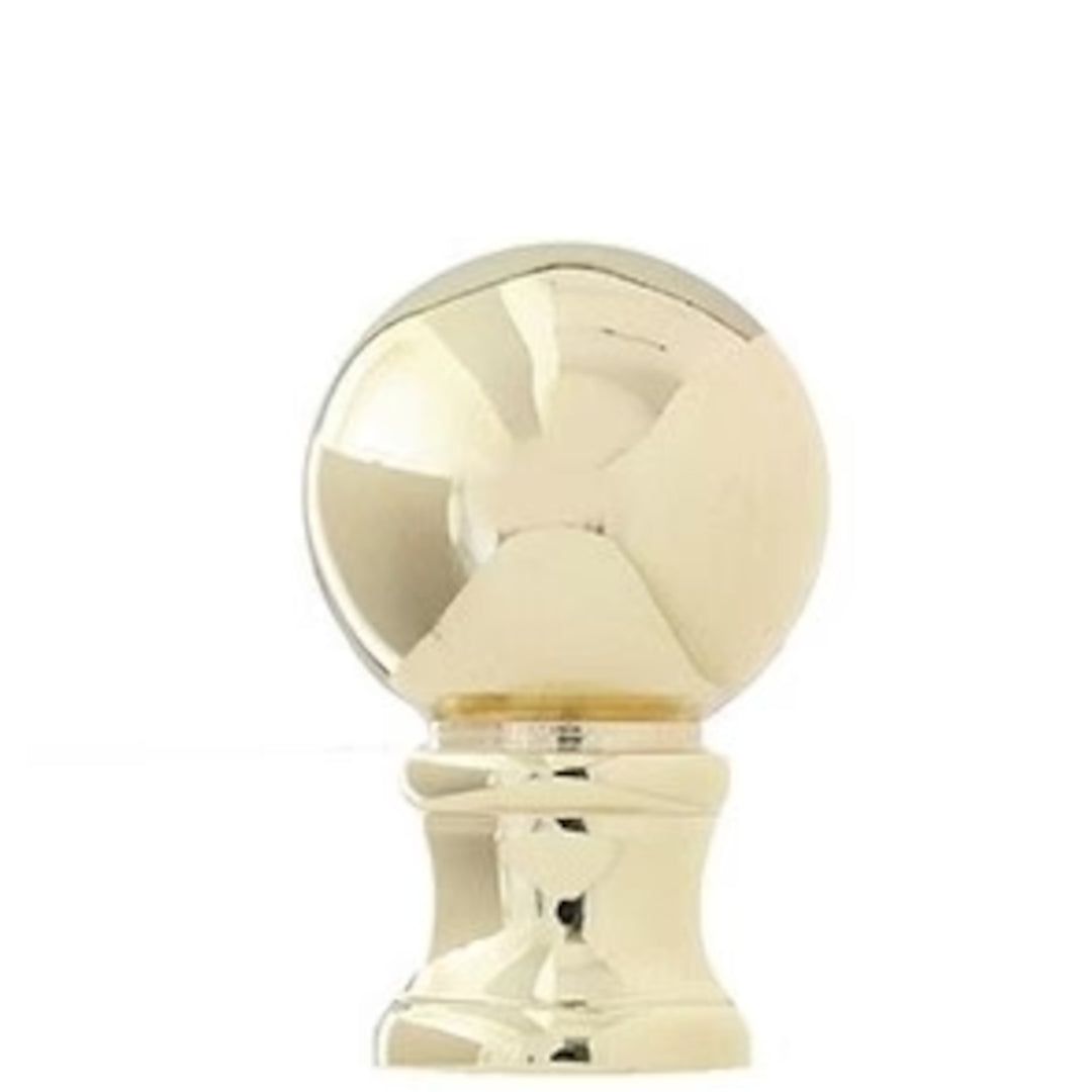 Polished Brass Ball Finial - 1½" h