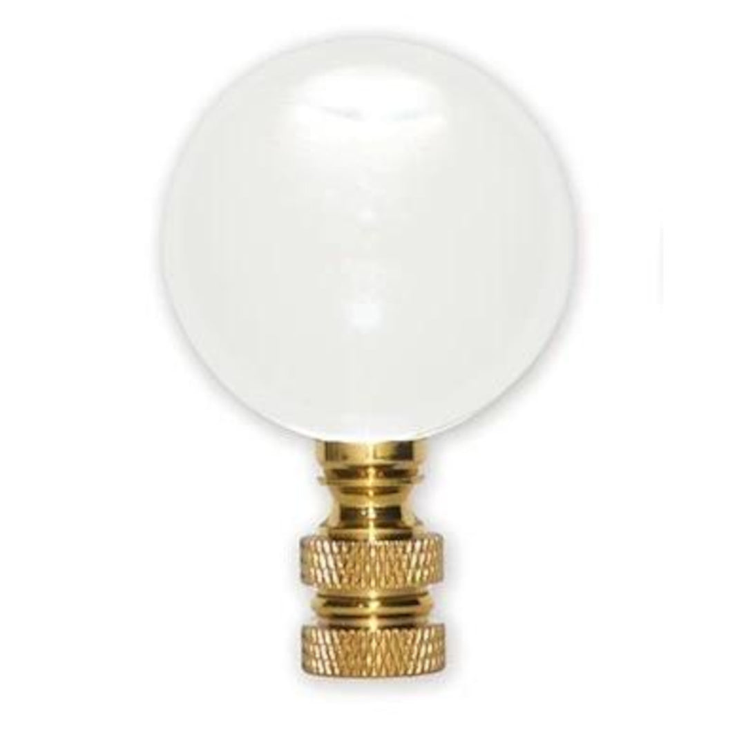 40mm Clear Crystal Ball Finial - 2½" h