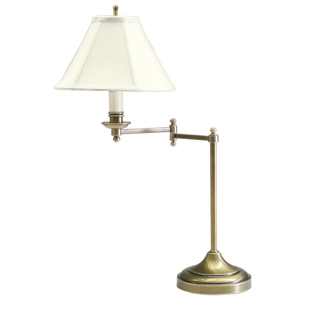 Swing Arm Table Lamp - Antique Brass