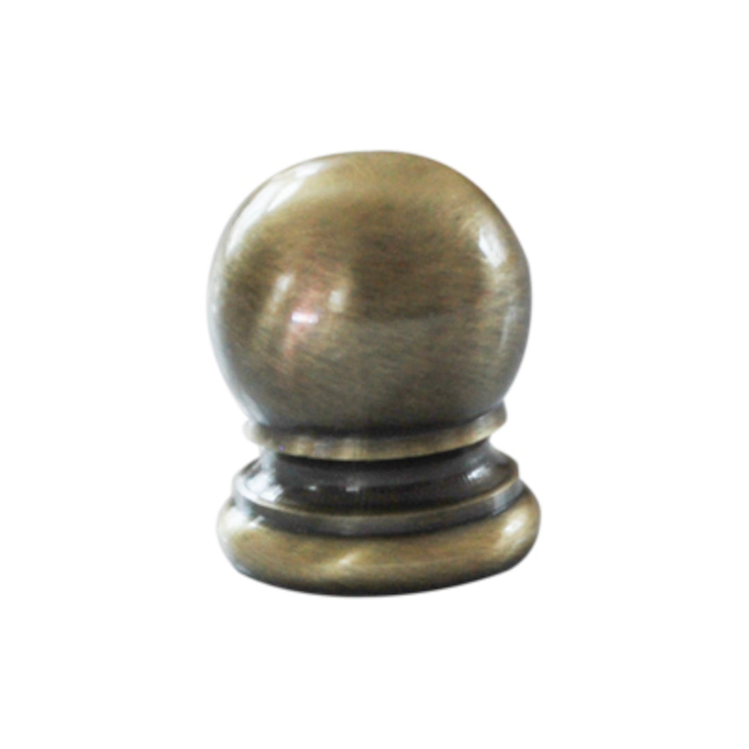 Antique Brass Ball Finial - ¾" h