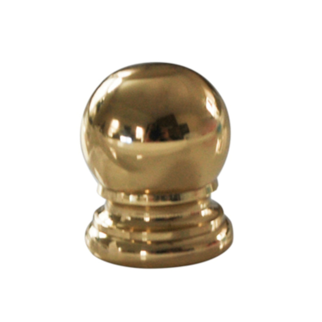 Brass Ball Finial - ¾" h Polished & Lacquered