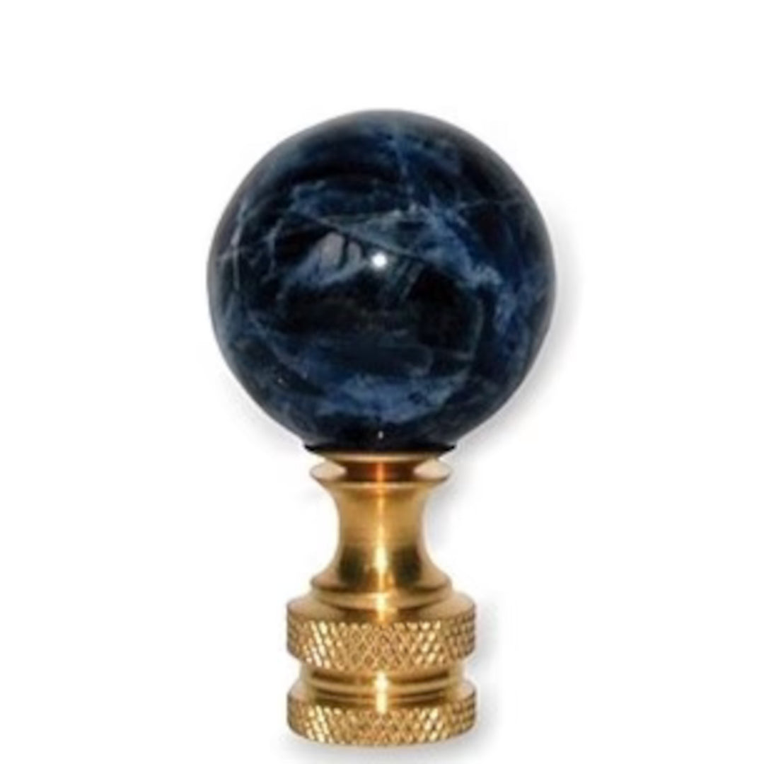 25mm Genuine Blue Sodalite Ball Finial