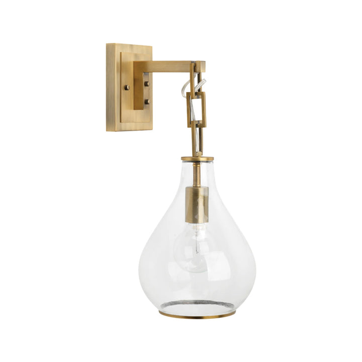 Tear Drop Hanging Wall Sconce - Brass