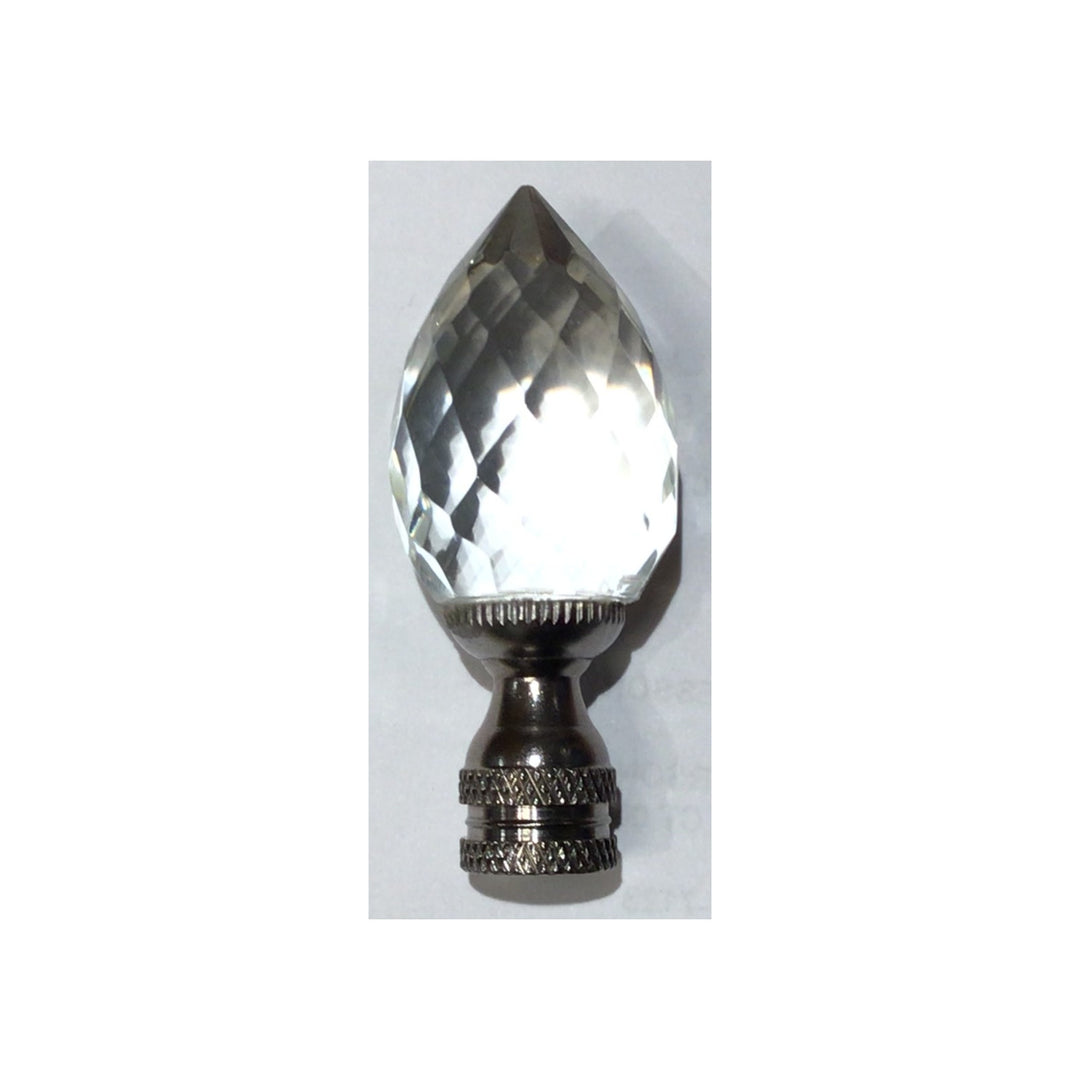 Crystal Pineapple Finial - Silver