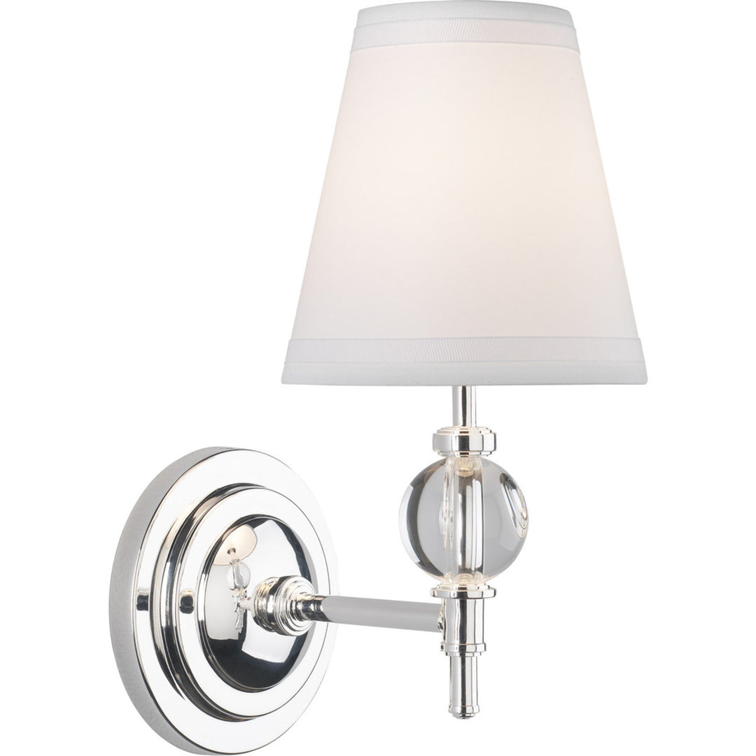 The Muses Wall Sconce in Lead Crystal with Silver Plated Accents