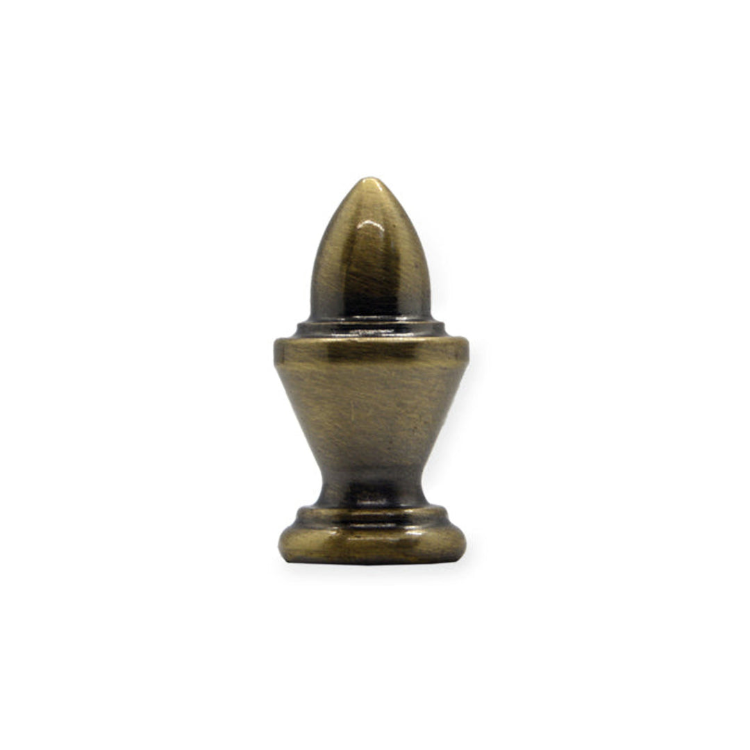 ACORN FINIAL - 1½" h ANTIQUE BRASS